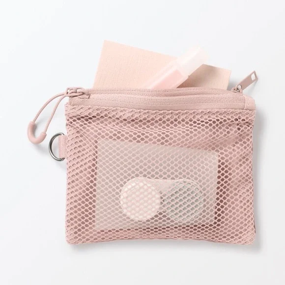 Muji Polyester Two Zipper Case_Small_Pink_NWT - Picture 5 of 6